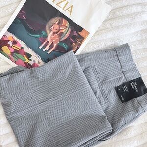 Aritzia Women's Gray Check Trousers